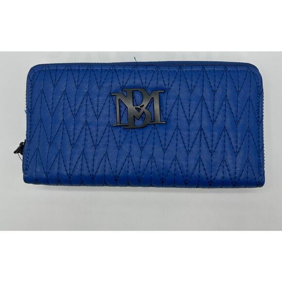 Badgley Mischka Blue Wallet with Phone Holder - Picture 1 of 2